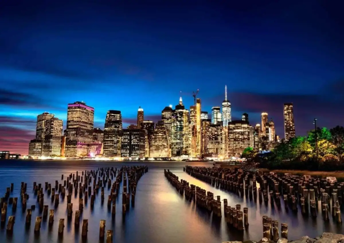 Manhattan skyline in New York City